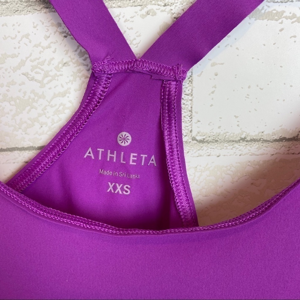ATHLETA CAMISOLE PURPLE RACERBACK - Picture 4 of 5